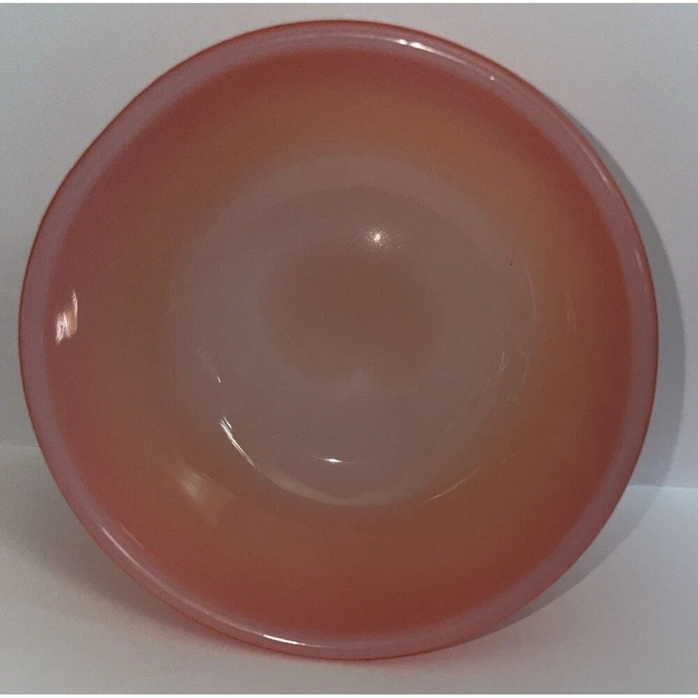 Vintage Anchor Hocking Fire-King Orange 6 Oz Chili Custard Bowl Oven Proof